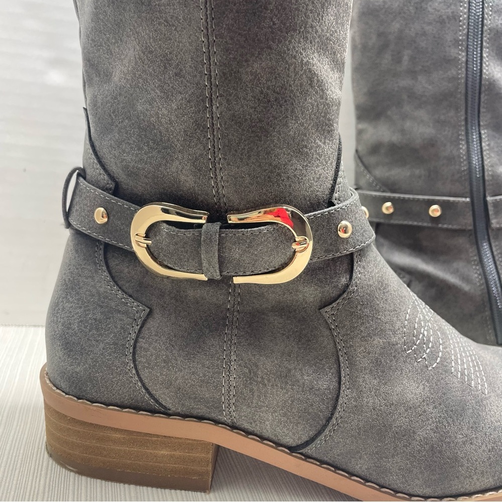 Comfort EST 1946 Western gray dress boots. Size 8. Pre-owned great condition. - Picture 4 of 16